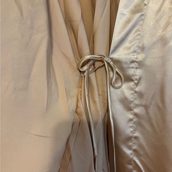NWOT - Gold Satin Robe - Picture 3 of 5